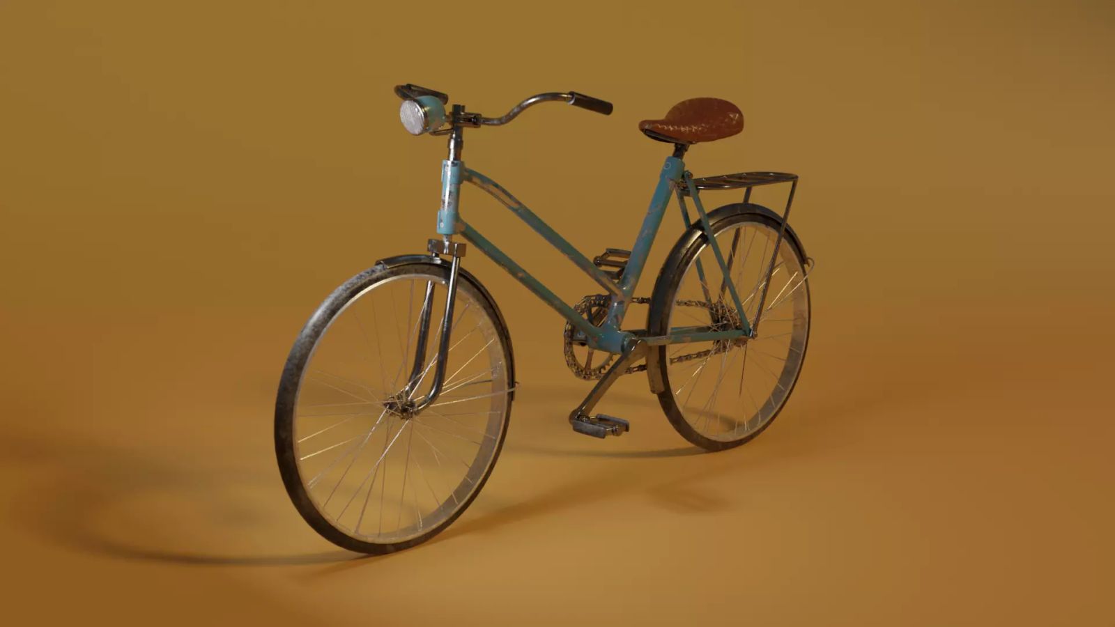 Old blue bike - កង់