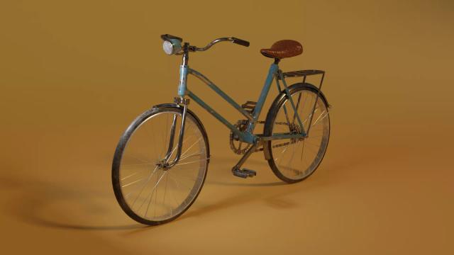 Old blue bike - កង់
