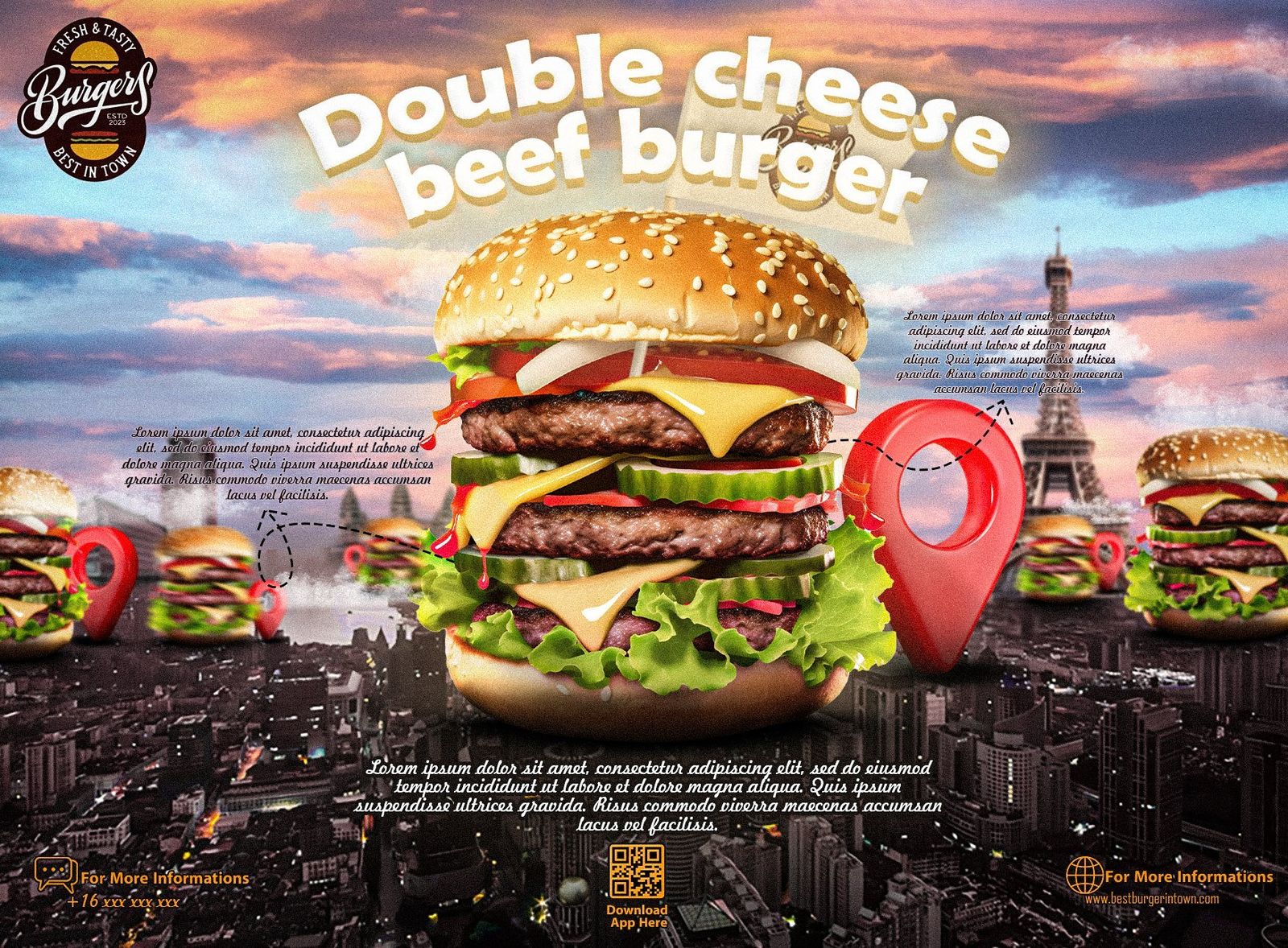 Fast Food Promotional Poster