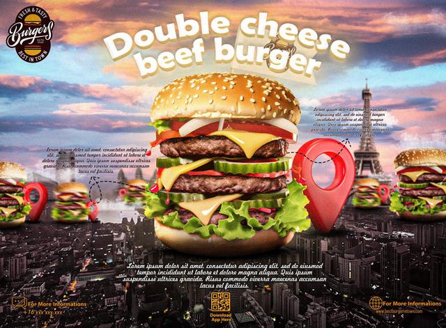 Fast Food Promotional Poster