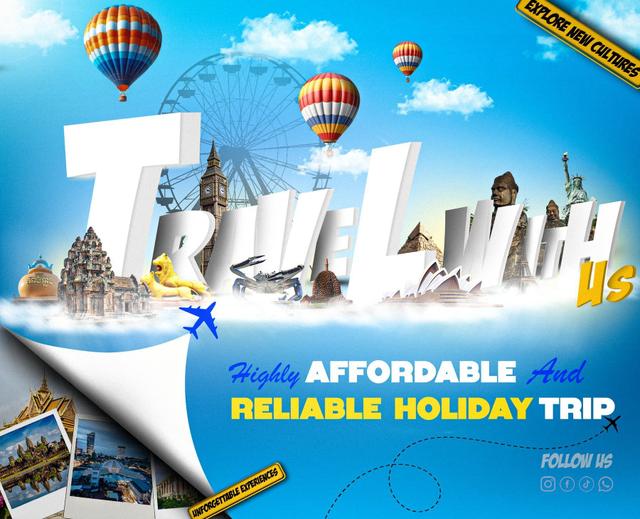 Travel With Us Campaign Poster